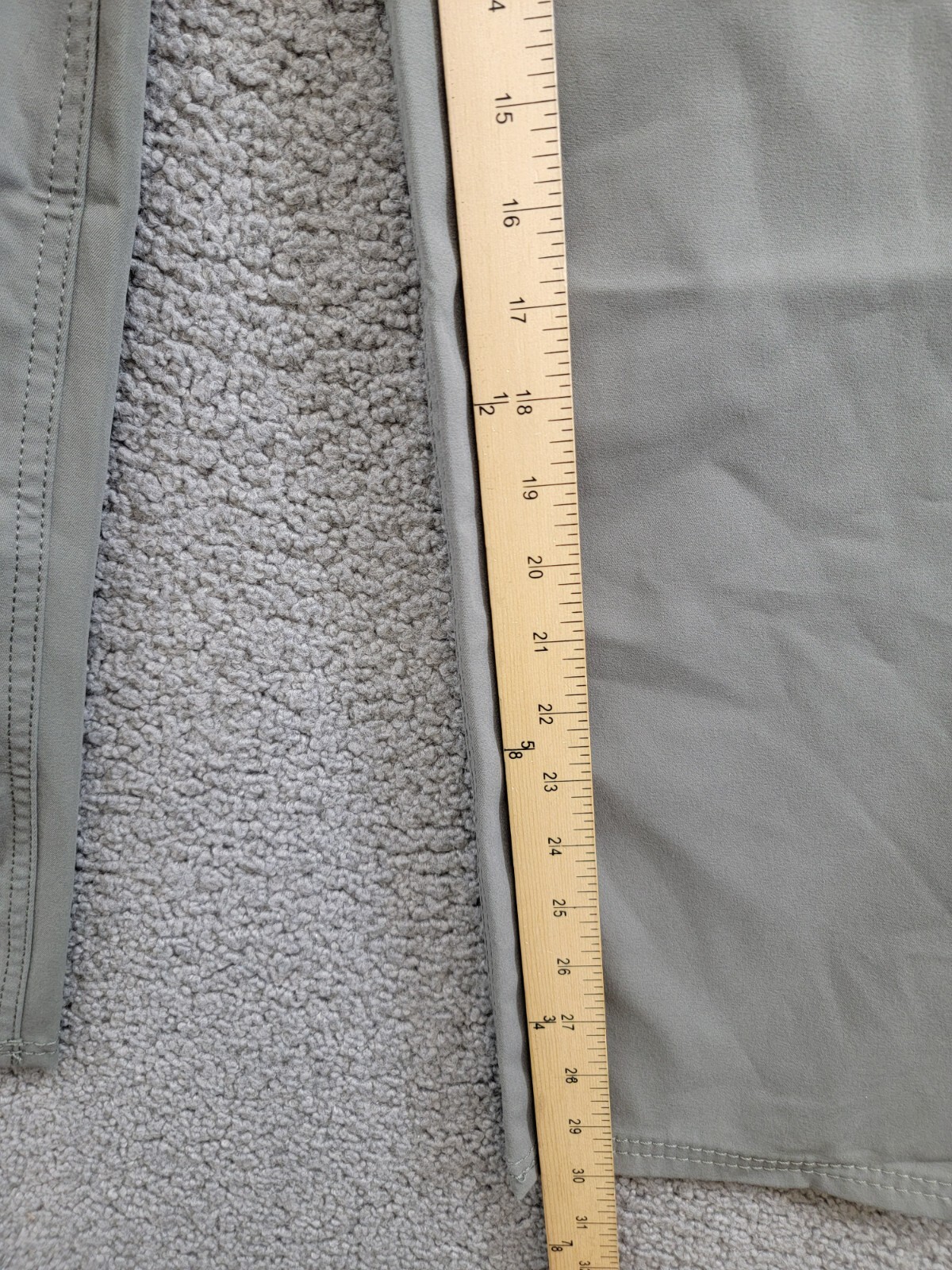 BASS OUTDOOR Essential Tech Cargo Pants Men's 40 Castor Gray Button Zip Closure - Picture 7 of 18