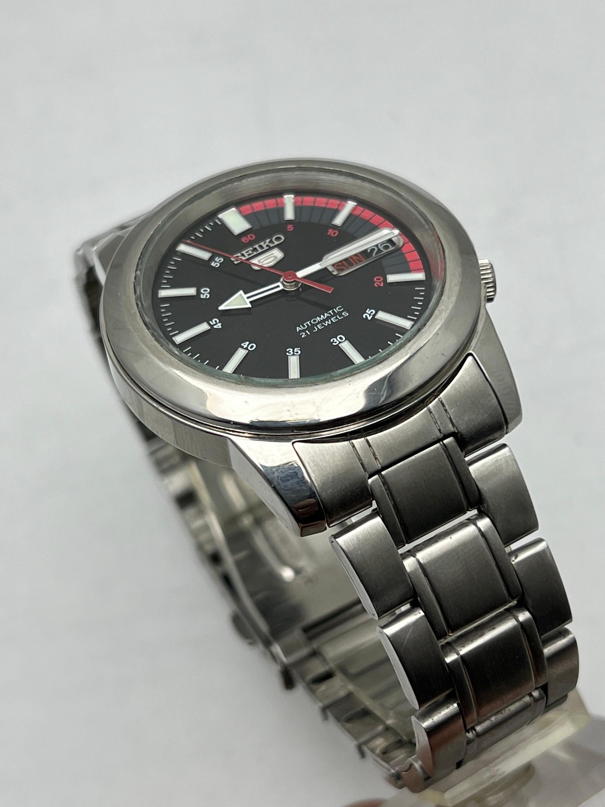 「良品」SEIKO 5 Speed Racer 7S26B 21石　自動巻き Vintage Seiko 5 7S26 Speed Racer Retro Black Japan Made Automatic
