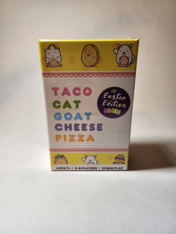 Taco Cat Goat Cheese Pizza Card Game Easter Edition -