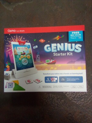 Osmo -Genius Starter Kit for iPad - 5 Learning Games Ages 6-10 #373