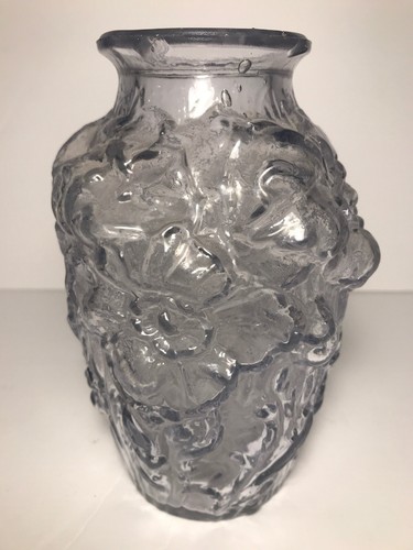 Antique Goofus Glass California Poppy Vase 7