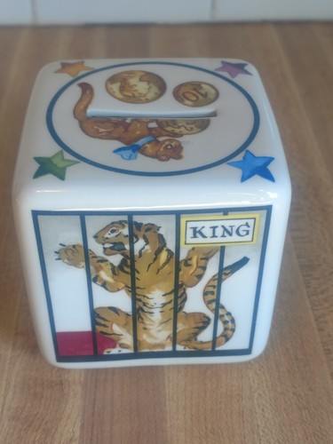 VILLEROY & BOCH CIRCUS ANIMALS CUBE BANK