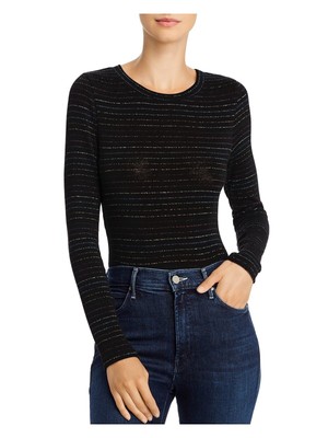 

Женское черное нижнее белье в тонкую полоску с украшением AQUA Размер, Черный