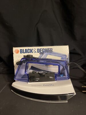 Black & Decker Travel Pro X20 Steam Travel Iron **Tested - Works Great** Folding