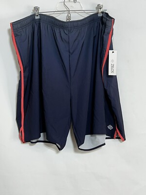 NWT Zelos Shorts Mens 3x Gray Stretch Pockets Quick Dry Activewear Running