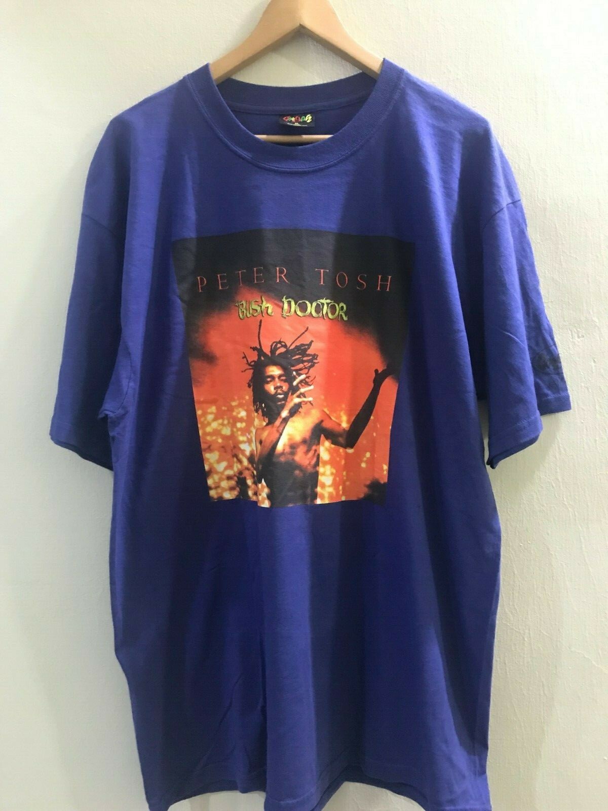 Vintage 90's PETER TOSH Bob Marley Tee Shirt Reggae Size