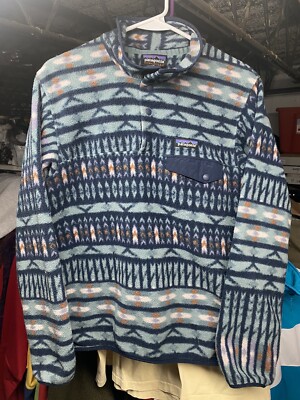 patagonia small synchilla snap t fleece pullover jacket