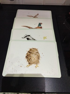 Portmeirion Home & Gifts Pimpernel Wrendale Designs Placemats, 30.5 x 23cm 4/6 !