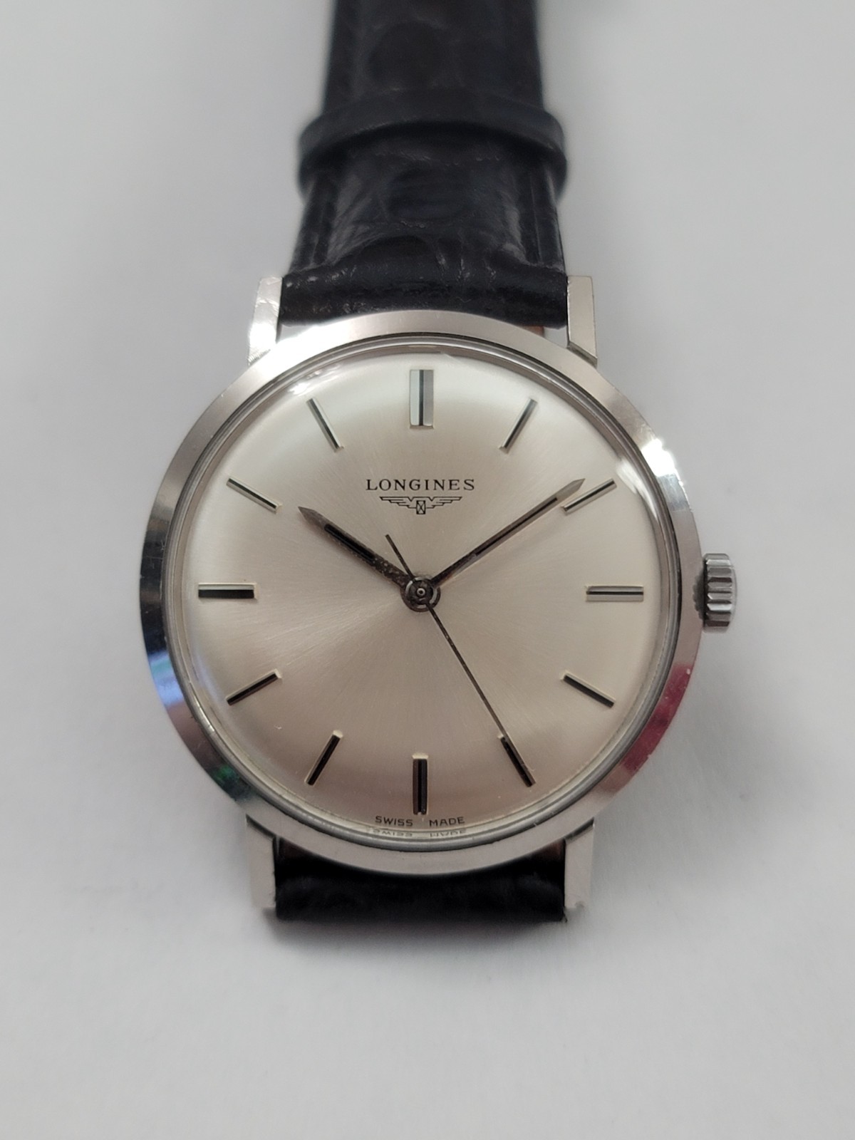 時計 LONGINES SWISS MANUAL WIND MENS WATCH 1969 VINTAGE LONGINES WATCH MANUAL WIND CAL. 280 SILVER DIAL