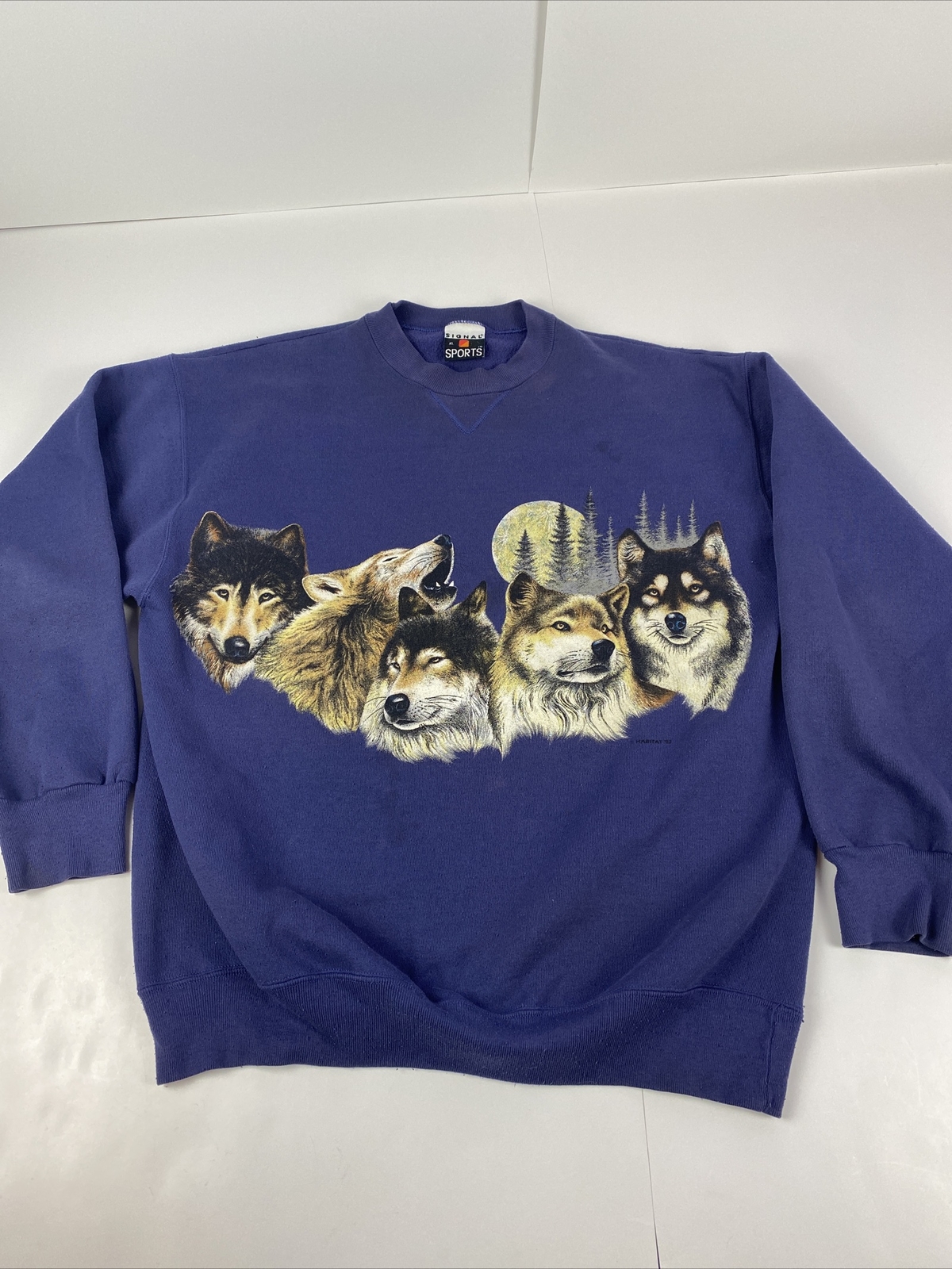 Vintage 90s Wolf Graphic Crewneck 