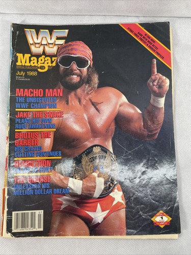WWF Magazine (July 1988) Macho Man Randy Savage 1st World Title 5