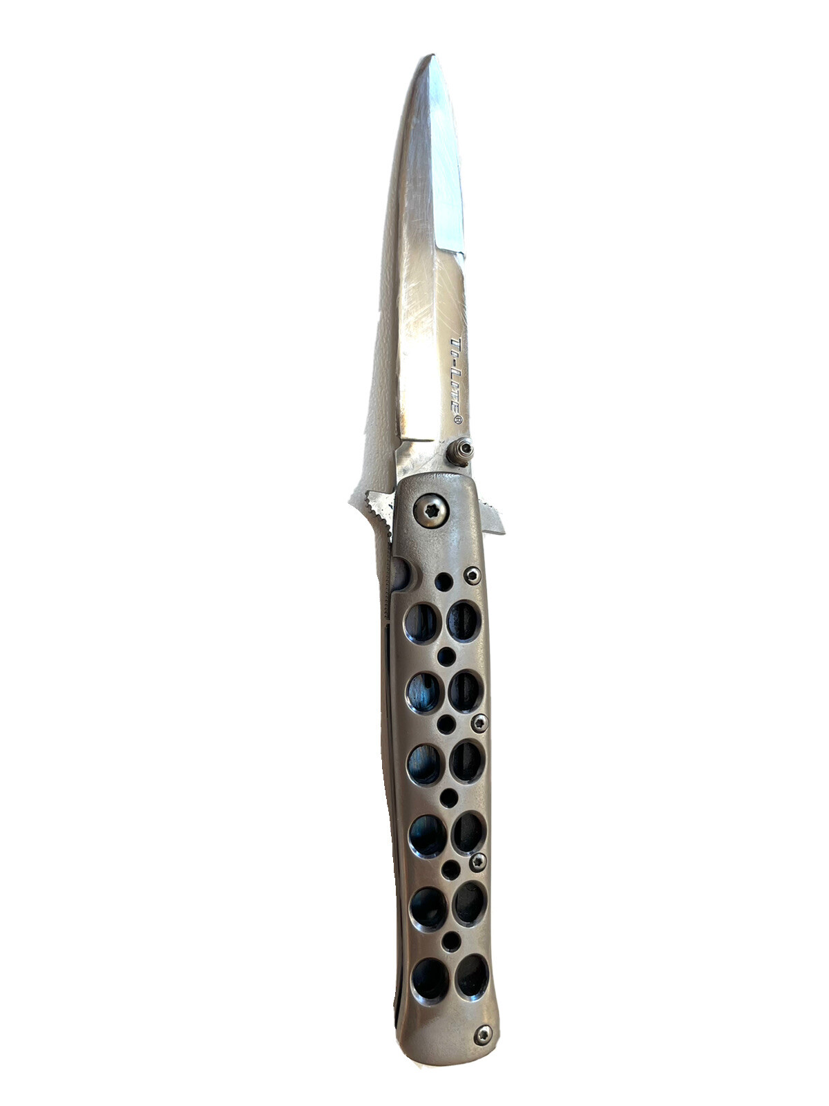 Rare COLD STEEL 26S Ti-Lite, Made in JAPAN, Titanium Handle, Folding Stiletto | eBay Rare COLD STEEL 26S Ti-Lite, Made in JAPAN, Titanium Handle, Folding Stiletto | eBay