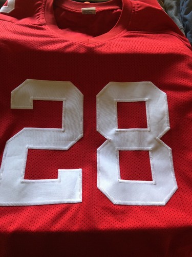 Jacksonville Jaguars RB Carlos Hyde, #28 signed  ‘Niner jersey,  XXL, JSA !