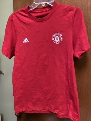  Manchester United Ronaldo # 7 Red Amplifier Name & Number Shirt Men's LRG.