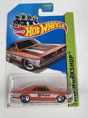 2013 Hot Wheels HW Showroom '68 PLYMOUTH BARRACUDA FORMULA S Orange  #240