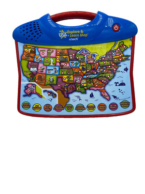 VTECH Explore & Learn Map USA with Volume Switch on the Back