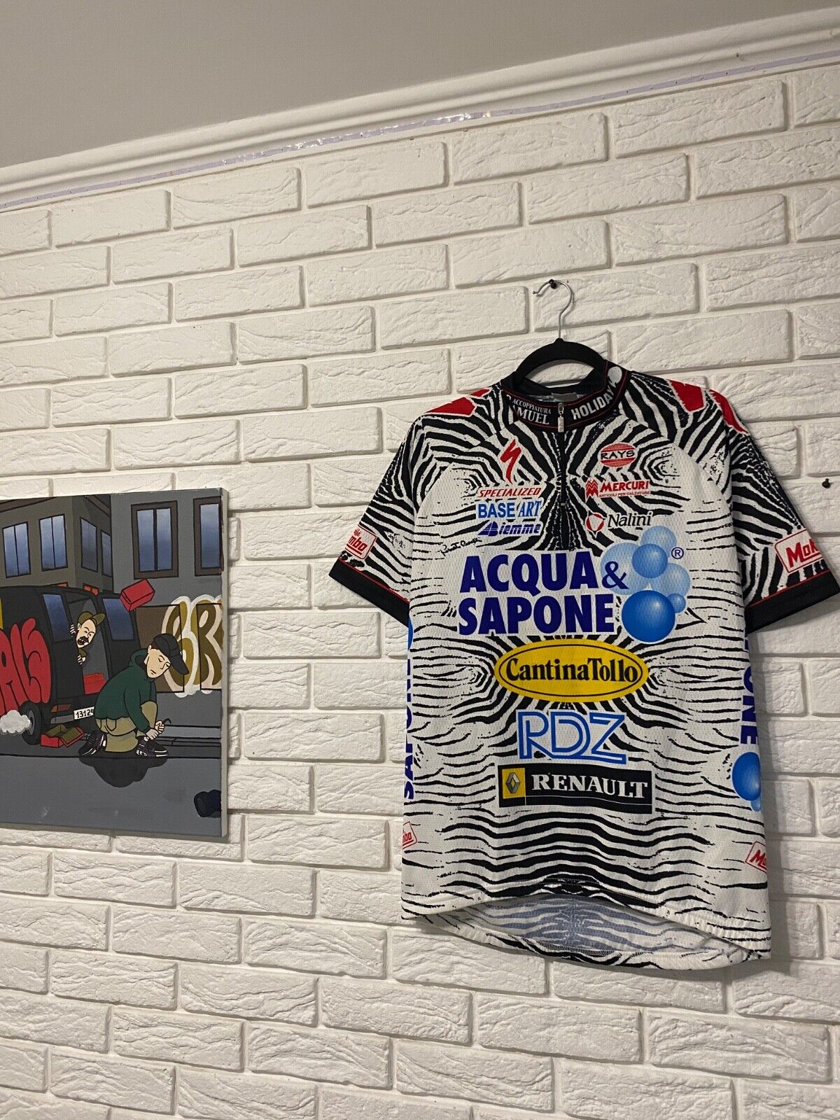 VINTAGE NALINI ACQUA & SAPONE SPECIALIZED CYCLING JERSEY VINTAGE NALINI ACQUA & SAPONE SPECIALIZED CYCLING JERSEY