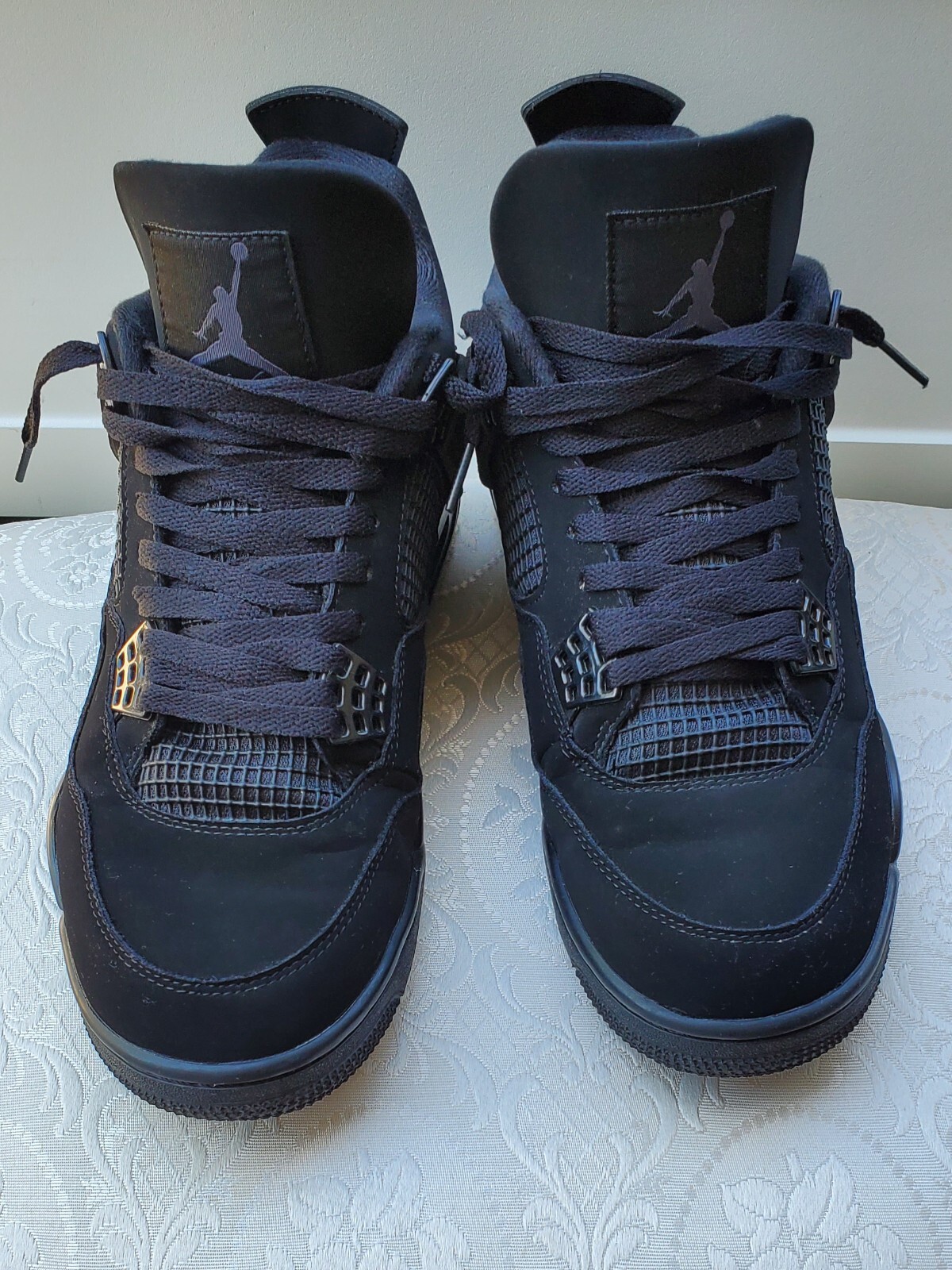 Jordan 4 Retro Mid Black Cat Sz. 12 Men VERY CLEAN Worn