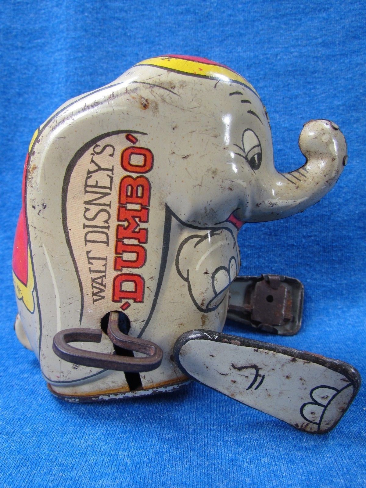 VINTAGE DISNEY 1941 DUMBO THE ACROBATIC ELEPHANT TIN WIND-UP MARX TOY RARE BOX!