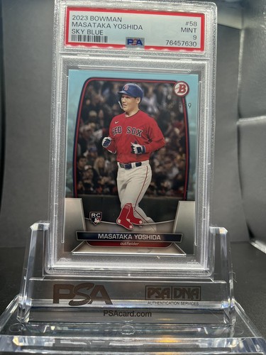 ゲームセンター・ゲームカード Bowman Masataka Yoshida Blue Rookie Masataka Yoshida 2023 Bowman #58 Sky Blue #/499 PSA 9 Rookie
