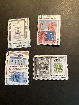 Stamps Spanish Andorra Scott #147-50 never hinged