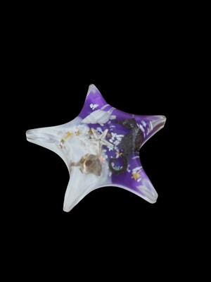 Magnet- Star Shape- Sea Life -Crab- Seahorse-  Shells- purple white