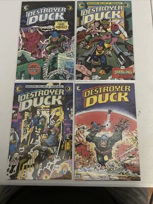 Destroyer Duck #2-5 2 3 4 5 Eclipse Comic Book Lot