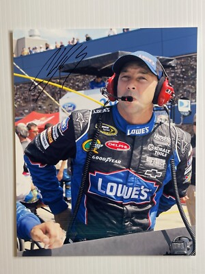 Chad Knaus #48 Car Autograph 8x10 Photo (2011) Lowe's Racing - In Person Signed