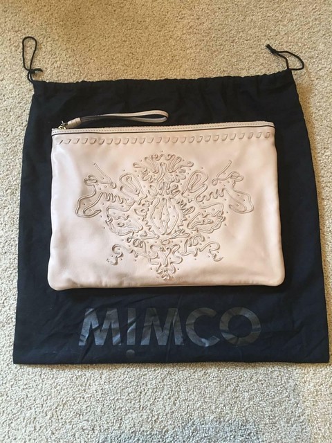 MIMCO BNWOT Regent Large Leather Pouch in Pancake Bags 