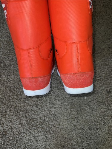 ThirtyTwo Signature JP Walker Mens Sz 10 Red Orange White Snowboard Boot Used