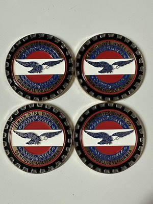 ZENITH WIRE WHEEL KNOCK OFF METAL CHIPS GOLD EAGLE SET 4 LOWRIDER