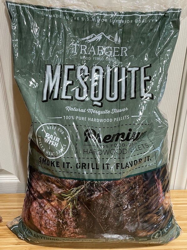 20 Lb Bag Traeger PREMIUM Mesquite Hardwood Pellets Grill BB