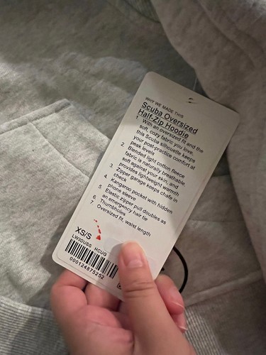 Pre-owned Lululemon Athletica Lululemon Hawaii Limited Edition Scuba Oversized 1/2 Zip Hoodie Rare Xs/s In Gray