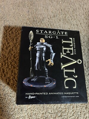 Stargate SG-1 Teal'c Animated Maquette Statue Figure 9''  QMX Boxed #/1000