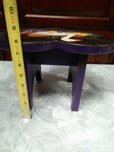 Handmade step Stool Heart Wood Handmade