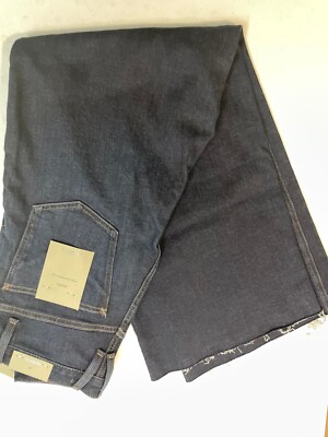 HUDSON James Womens  High Rise Raw Hem wide leg blue Jeans 28x32  NWT