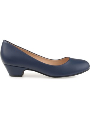 

JOURNEE COLLECTION Женские темно-синие туфли-лодочки Saar на блочном каблуке с подкладкой без шнуровки, размер 10 м, Navy, SAAR-HEEL