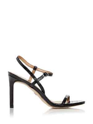 

Женские черные сандалии с ремешком на пятке SAM EDELMAN из крокодиловой кожи Doran с круглым носком на шпильке, размер 8 м, Черный, H3135L1