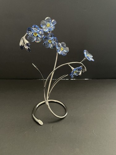 Swarovski Crystal Paradise Blue Forget Me Not Flowers Danuba