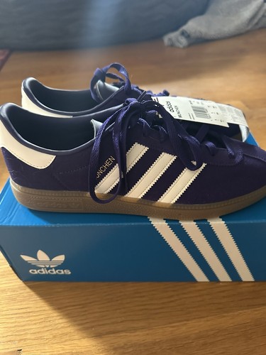 Brand New Adidas Munchen Shoes in Purple Suede Mens Size 8.5 Brand New Adidas Munchen Shoes in Purple Suede Mens Size 8.5