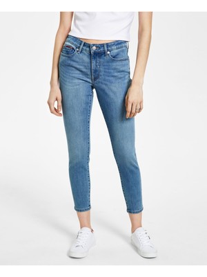 

TOMMY JEANS Женские синие капри с карманами на молнии 12\W31, Синий, TOAK2FZF