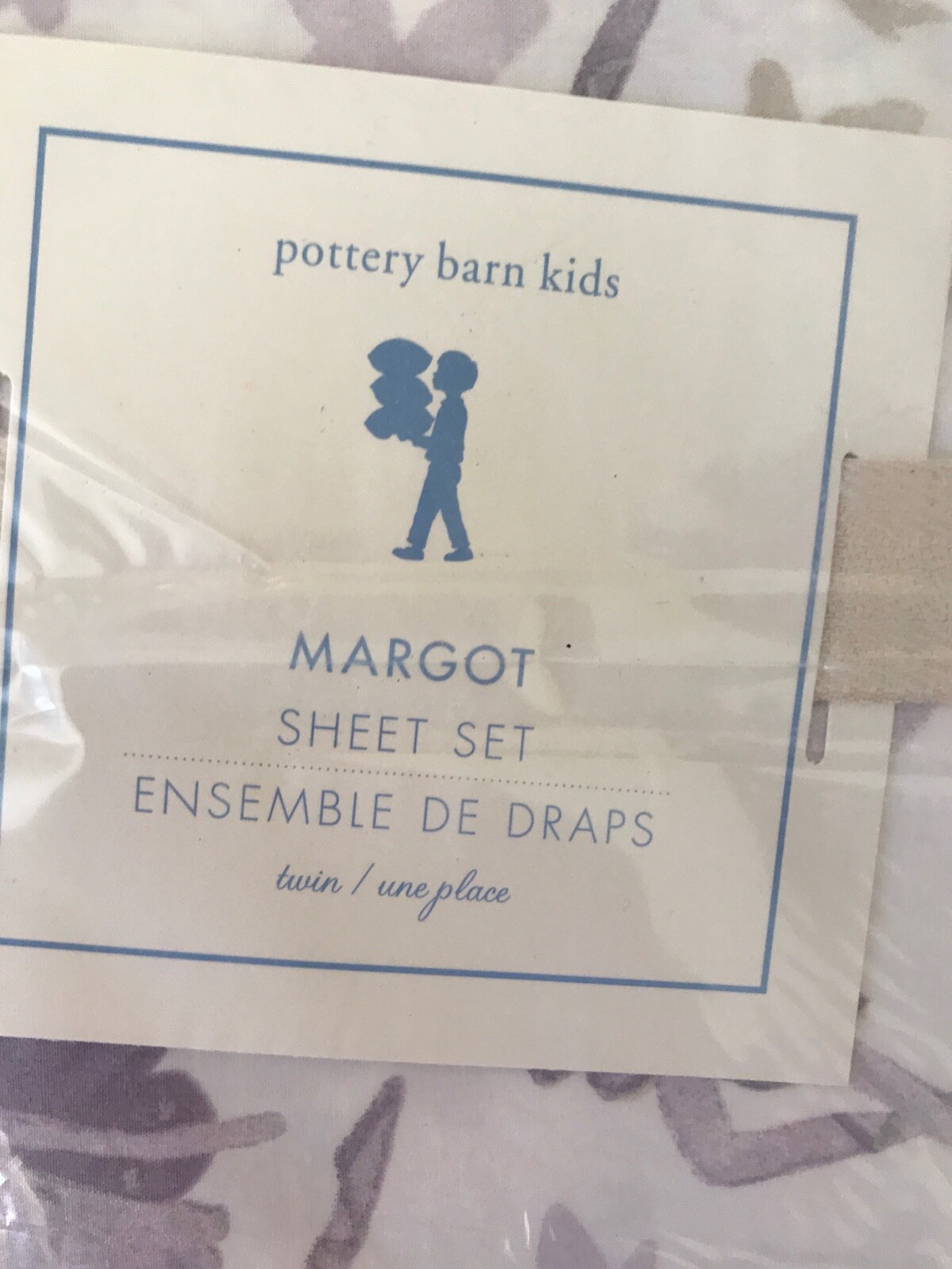 Pottery Barn Kids NEW NIP Fairy Sheet Set Twin Purple Butterflies Dancing Girl