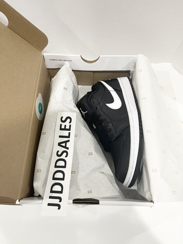 Pre-owned Jordan Nike Air  1 Low Black White Ao9944-001 Women's Size 7