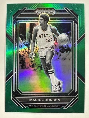 NBA カード Magic Johnson 直筆サイン prizm choice 2023 Panini Prizm #79 Magic Johnson Green Prizm Los Angeles