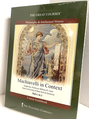 The Great Courses Machiavelli in Context Parts 1 & 2 Audio Lecture CDs Guidebook