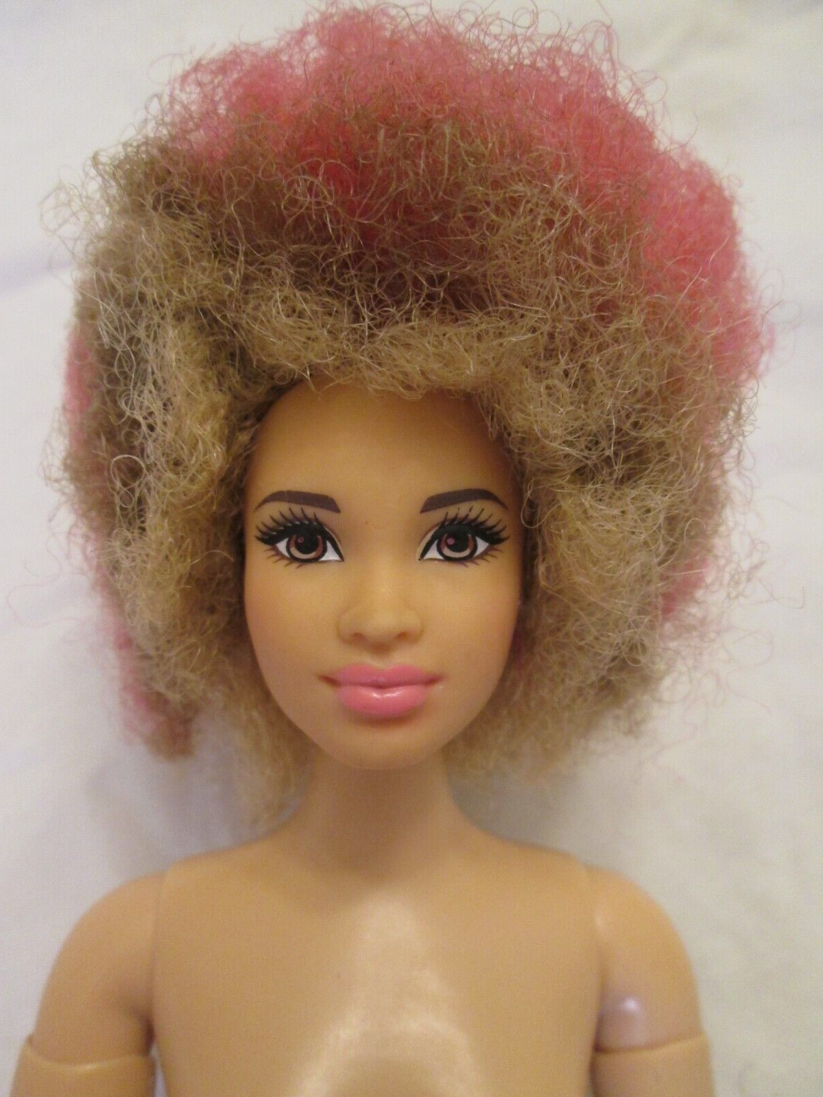 Barbie & The Rockers Drummer Made to Move Curvy Hybrid Fashion Doll Blonde Pink