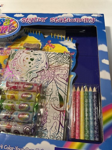 lisa frank Stylin stationary set stickers markers Stickers Notebook Puzzle O/B
