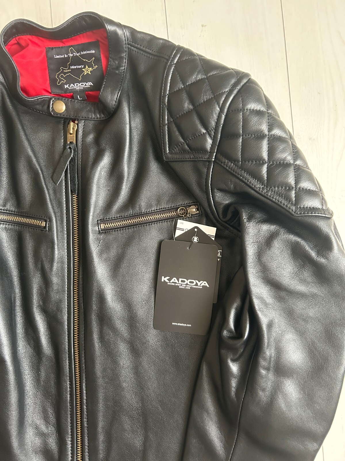 Kadoya K's leather KJXST-707 メッシュレザー 半袖 Tシャツ