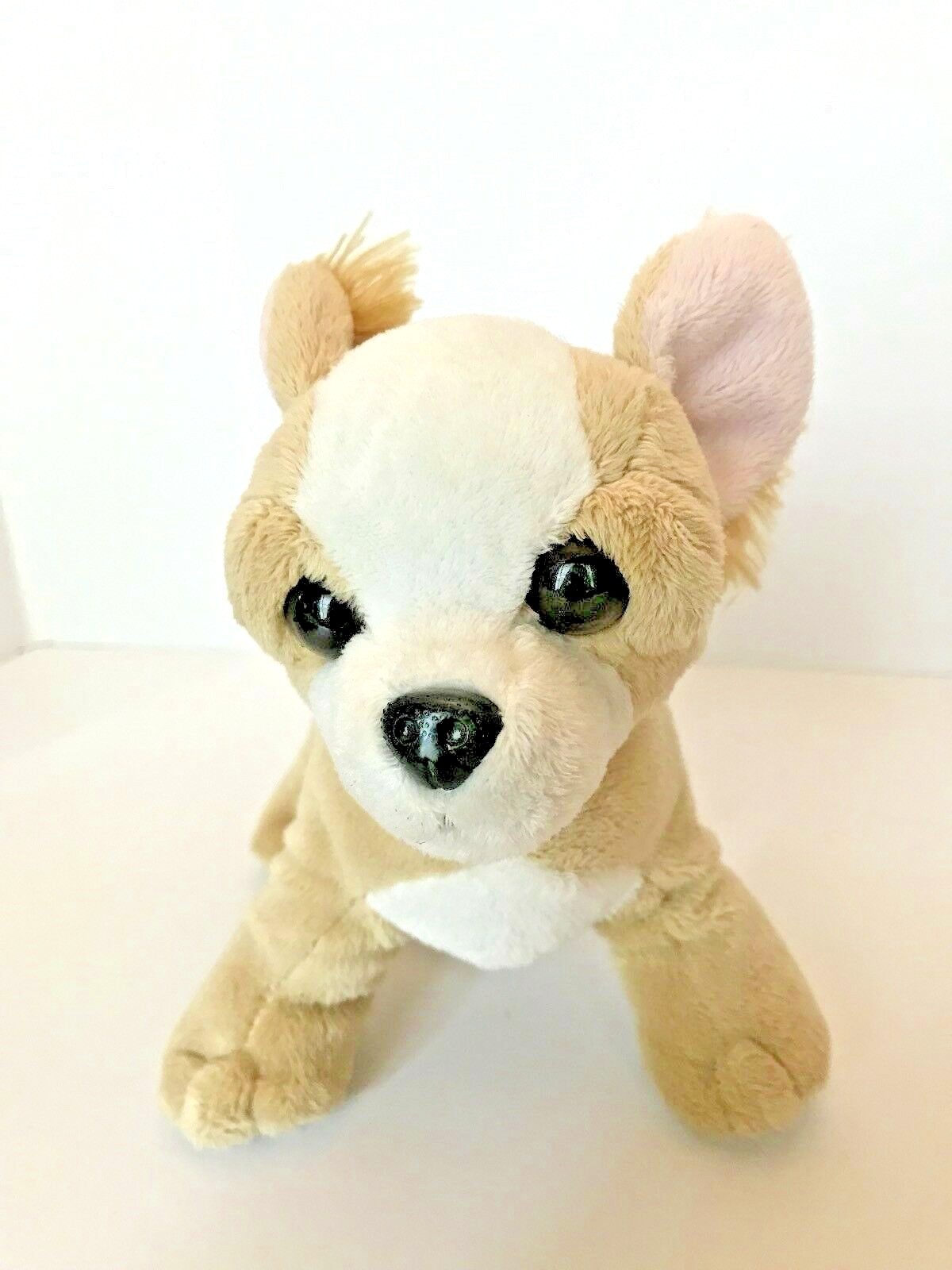 Ganz Chihuahua with white face and black stallion set of 2 plush animals no code