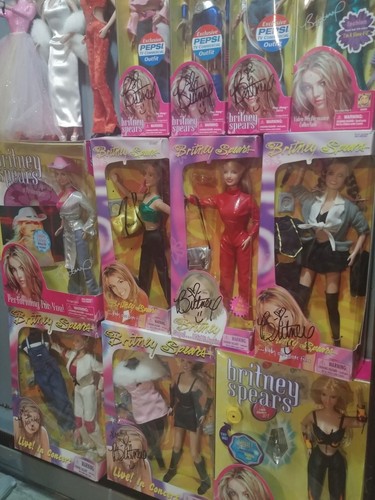 Britney Spears 14 Dolls 7 Autographed 3 Rare Grammy Dolls not in Box.